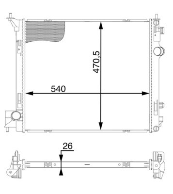MAHLE ORIGINAL CR 1595 000S Číslo výrobce: 8MK 376 777-594. EAN: 4057635098304.