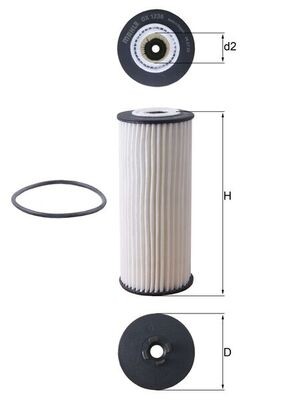 MAHLE ORIGINAL OX 1236D Číslo výrobce: 72500833. EAN: 4057635169264.