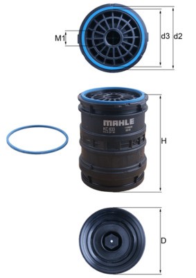 MAHLE ORIGINAL KC 633D Číslo výrobce: 72496562. EAN: 4057635167239.