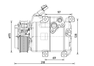MAHLE ORIGINAL ACP 1467 000P Číslo výrobce: 8FK 351 011-211.