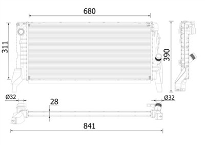 MAHLE ORIGINAL CR 2312 000P Číslo výrobce: 8MK 376 996-731. EAN: 4057635129589.