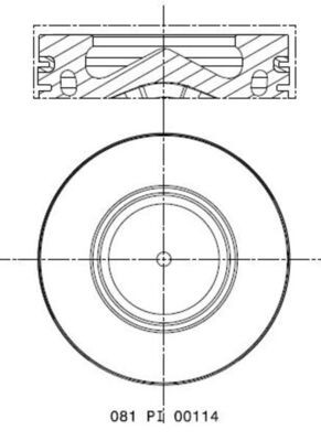 MAHLE ORIGINAL 081 PI 00114 000 Číslo výrobce: 84 L 117. EAN: 4057635005876.