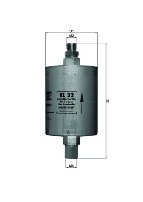 MAHLE ORIGINAL KL 22 Číslo výrobce: 77638539. EAN: 4009026035191.