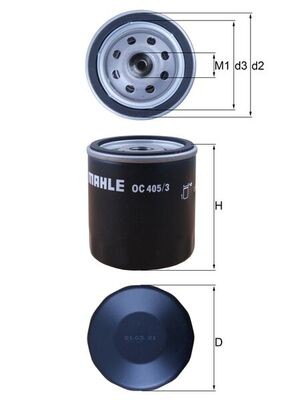 MAHLE ORIGINAL OC 405/3 Číslo výrobce: 76637839. EAN: 4009026406816.