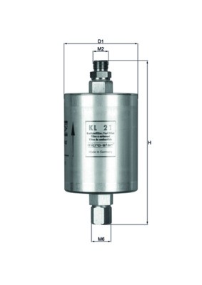 MAHLE ORIGINAL KL 21 Číslo výrobce: 77637614. EAN: 4009026037751.