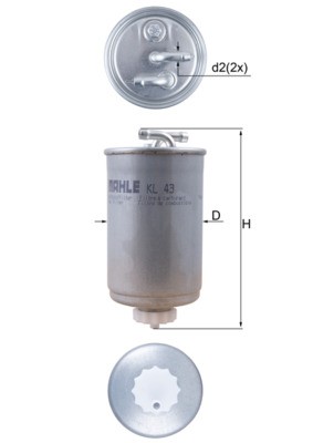 MAHLE ORIGINAL KL 43 Číslo výrobce: 78770232. EAN: 4009026034675.