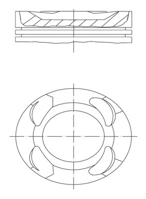 MAHLE ORIGINAL 081 PI 00126 000 Číslo výrobce: 82L177.