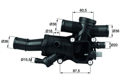 MAHLE ORIGINAL TH 44 83 Číslo výrobce: 72347004. EAN: 4009026932070.