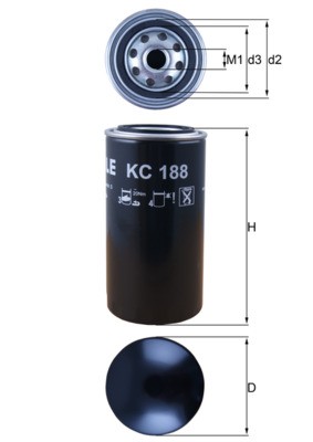 MAHLE ORIGINAL KC 188 Číslo výrobce: 76822621. EAN: 4009026502617.