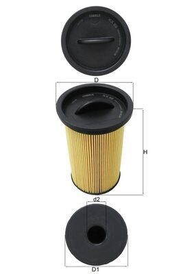 MAHLE ORIGINAL KX 69 Číslo výrobce: 79689332. EAN: 4009026083536.