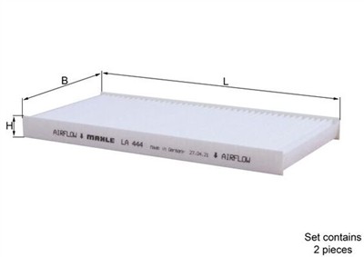 MAHLE ORIGINAL LA 444/S Číslo výrobce: 70376891. EAN: 4009026610633.