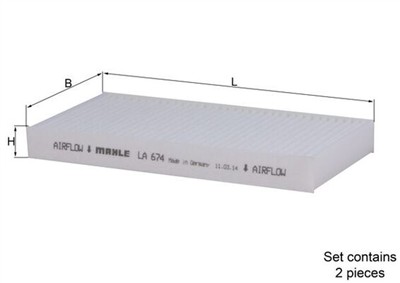 MAHLE ORIGINAL LA 674/S Číslo výrobce: 72340745. EAN: 4009026929834.