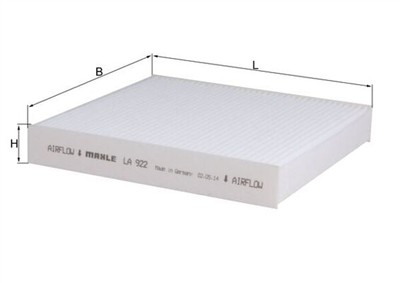 MAHLE ORIGINAL LA 922 Číslo výrobce: 72347797. EAN: 4009026932353.