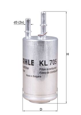 MAHLE ORIGINAL KL 705 Číslo výrobce: 70384038. EAN: 4009026719602.