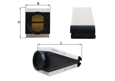 MAHLE ORIGINAL LX 5861 Číslo výrobce: 72565581. EAN: 4057635232562.