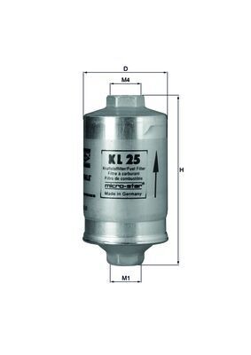 MAHLE ORIGINAL KL 25 Číslo výrobce: 77698848. EAN: 4009026025284.