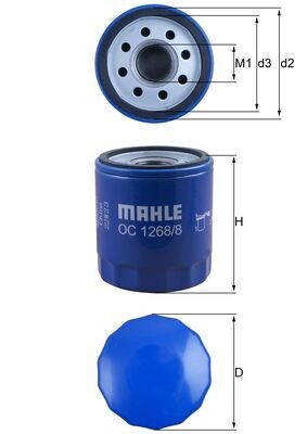 MAHLE ORIGINAL OC 1268/8 Číslo výrobce: 72589505. EAN: 4057635214025.