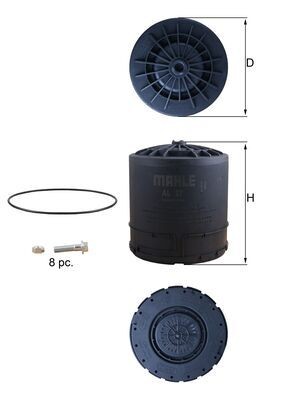 MAHLE ORIGINAL AL 27 Číslo výrobce: 72569812. EAN: 4057635237598.