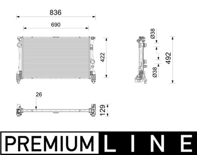 MAHLE ORIGINAL CR 2802 000P Číslo výrobce: 72576443.