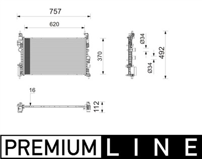 MAHLE ORIGINAL CR 2828 000P Číslo výrobce: 72581175. EAN: 4057635253079.