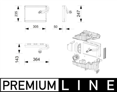 MAHLE ORIGINAL AE 269 000P Číslo výrobce: 72575800.