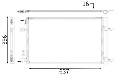 MAHLE ORIGINAL AC 637 000P Číslo výrobce: 351310621. EAN: 4057635025102.