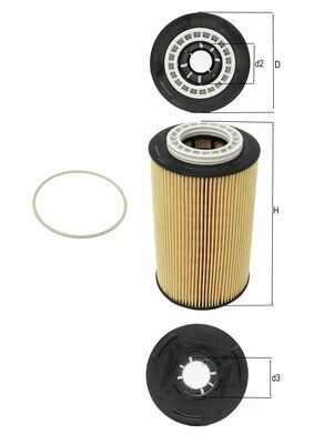 MAHLE ORIGINAL OX 1028D Číslo výrobce: 72350182. EAN: 4009026933022.