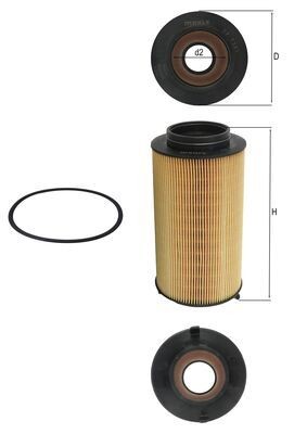 MAHLE ORIGINAL OX 1385D Číslo výrobce: 72577968. EAN: 4057635249287.