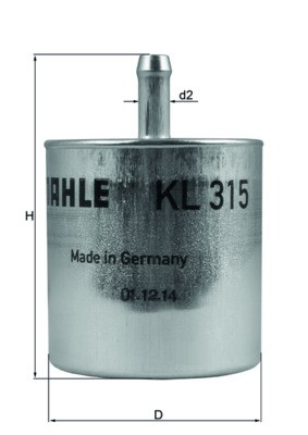 MAHLE ORIGINAL KL 315 Číslo výrobce: 72352094. EAN: 4009026933237.