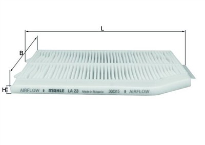 MAHLE ORIGINAL LA 23 Číslo výrobce: 76417653. EAN: 4009026507186.