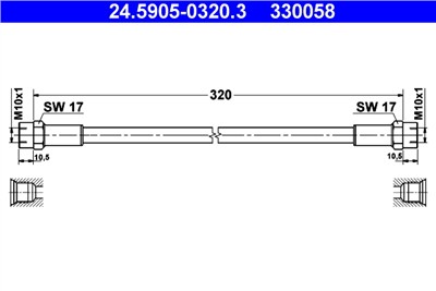 ATE 24.5905-0320.3 Číslo výrobce: 330058. EAN: 4006633118682.
