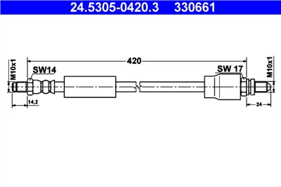 ATE 24.5305-0420.3 Číslo výrobce: 330661. EAN: 4006633103404.