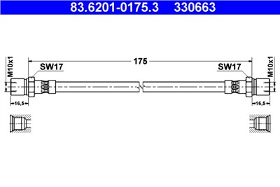 ATE 83.6201-0175.3 Číslo výrobce: 330663. EAN: 4006633103633.
