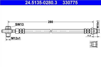 ATE 24.5135-0280.3 Číslo výrobce: 330775. EAN: 4006633149778.