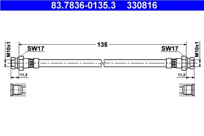 ATE 83.7836-0135.3 Číslo výrobce: 330816. EAN: 4006633259446.