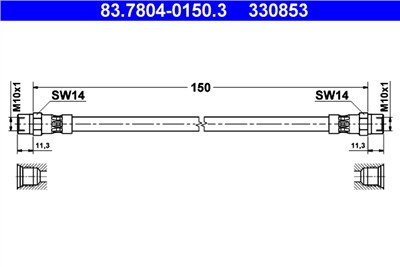ATE 83.7804-0150.3 Číslo výrobce: 330853. EAN: 4006633304764.