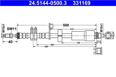 ATE 24.5144-0500.3 Číslo výrobce: 331169. EAN: 4006633375238.