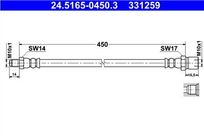 ATE 24.5165-0450.3 Číslo výrobce: 331259. EAN: 4006633387354.