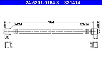 ATE 24.5201-0164.3 Číslo výrobce: 331414. EAN: 4006633418553.