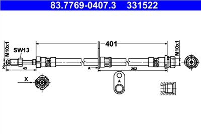 ATE 83.7769-0407.3 Číslo výrobce: 331522. EAN: 4006633433259.