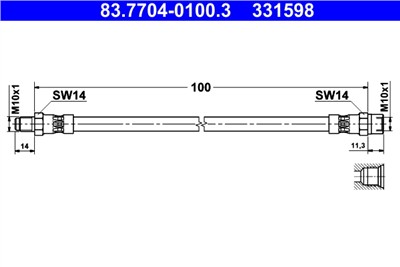 ATE 83.7704-0100.3 Číslo výrobce: 331598. EAN: 4006633473088.