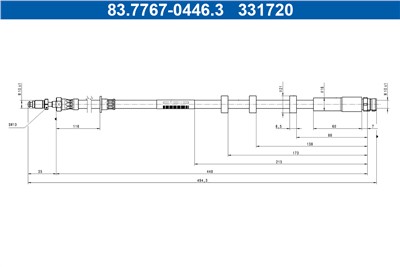 ATE 83.7767-0446.3 Číslo výrobce: 331720.