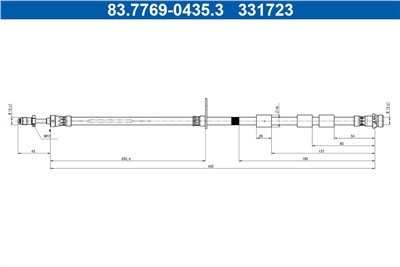 ATE 83.7769-0435.3 Číslo výrobce: 331723.