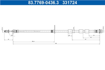 ATE 83.7769-0436.3 Číslo výrobce: 331724.