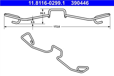 ATE 11.8116-0299.1 Číslo výrobce: 390446. EAN: 4006633328890.