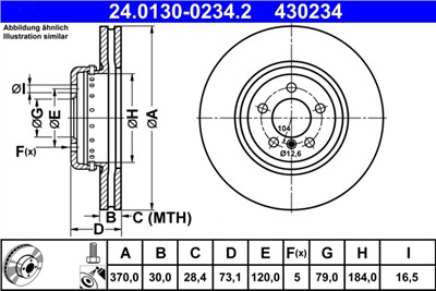 ATE 24.0130-0234.2 Číslo výrobce: 430234. EAN: 4006633405829.