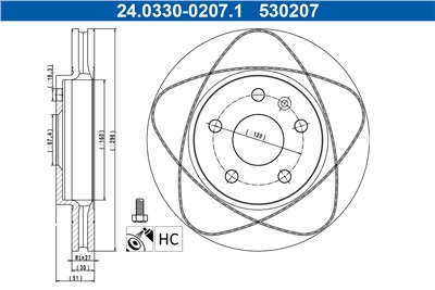 ATE 24.0330-0207.1 Číslo výrobce: 530207. EAN: 4006633418980.