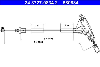 ATE 24.3727-0834.2 Číslo výrobce: 580834. EAN: 4006633144384.