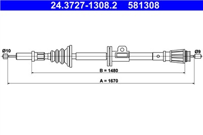 ATE 24.3727-1308.2 Číslo výrobce: 581308. EAN: 4006633041881.