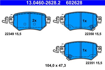ATE 13.0460-2628.2 Číslo výrobce: 602628. EAN: 4006633463577.